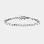 4.00 Carat Lab Grown Diamond Platinum Bracelet