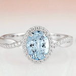 Oval Cut Aquamarine Gemstone Ring