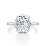 Cushion Cut Lab Grown Diamond Platinum Ring