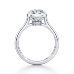 Cushion Cut Lab Grown Diamond Platinum Ring - Image 3