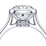 Cushion Cut Lab Grown Diamond Platinum Ring - Image 5