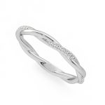 Classy Round Cut Eternity Lab Grown Diamond Gold Band - Image 8
