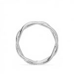Classy Round Cut Eternity Lab Grown Diamond Gold Band - Image 9