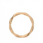 Classy Round Cut Eternity Lab Grown Diamond Gold Band - Image 6