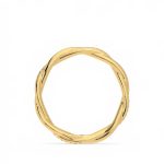Classy Round Cut Eternity Lab Grown Diamond Gold Band - Image 3
