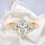 Marquise Cut Three Stone Lab Grown Diamond Ring
