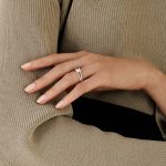 1.30 Carat Princess Cut Solitaire with Accents Lab Grown Diamond Gold Ring - Image 10