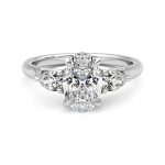 2 Carat Oval Cut Three Stone Lab Grown Diamond Ring - Image 4