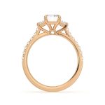 1.56 Carat Emerald Cut Solitaire with Accents Lab Grown Diamond Ring - Image 9