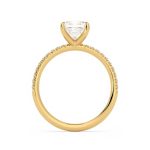 Princess Cut Solitaire with Accents Lab Grown Diamond Ring - Image 3