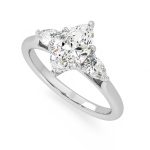 Marquise Cut Three Stone Lab Grown Diamond Ring - Image 8