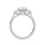 Marquise Cut Three Stone Lab Grown Diamond Ring - Image 9