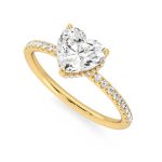 Heart Shape Lab Grown Diamond Engagement Ring - Image 2