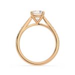 1.80 Carat Round Cut Solitaire with Accents Lab Grown Diamond Gold Ring - Image 6