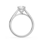 1.80 Carat Round Cut Solitaire with Accents Lab Grown Diamond Gold Ring - Image 9