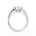 Hexagonal Cut Three Stone Lab Grown Diamond Ring - Image 9
