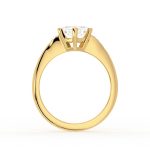 Hexagonal Cut Three Stone Lab Grown Diamond Ring - Image 3