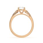 Cushion Cut Three Stone Lab Grown Diamond Ring - Image 8
