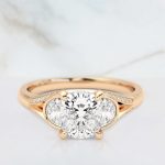 Cushion Cut Three Stone Lab Grown Diamond Ring - Image 6