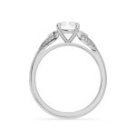 Cushion Cut Three Stone Lab Grown Diamond Ring - Image 5