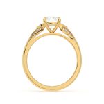 Cushion Cut Three Stone Lab Grown Diamond Ring - Image 3