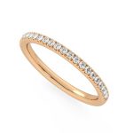 Round Cut Eternity Lab Grown Diamond Gold Band - Image 8