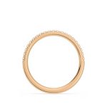 Round Cut Eternity Lab Grown Diamond Gold Band - Image 9