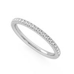 Round Cut Eternity Lab Grown Diamond Gold Band - Image 5
