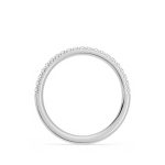 Round Cut Eternity Lab Grown Diamond Gold Band - Image 6