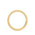 Round Cut Eternity Lab Grown Diamond Gold Band - Image 3