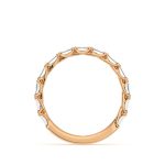 Baguette Cut Eternity Lab Grown Diamond Gold Band - Image 9