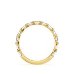 Baguette Cut Eternity Lab Grown Diamond Gold Band - Image 3