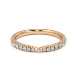 0.58 Carat Round Cut Eternity Lab Grown Diamond Gold Band - Image 7