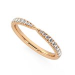 0.58 Carat Round Cut Eternity Lab Grown Diamond Gold Band - Image 8