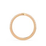0.58 Carat Round Cut Eternity Lab Grown Diamond Gold Band - Image 9