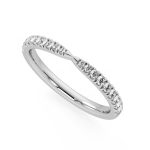 0.58 Carat Round Cut Eternity Lab Grown Diamond Gold Band - Image 5