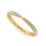 0.58 Carat Round Cut Eternity Lab Grown Diamond Gold Band - Image 2