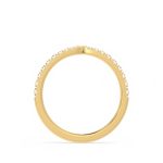 0.58 Carat Round Cut Eternity Lab Grown Diamond Gold Band - Image 3