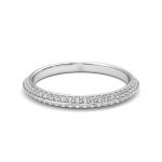 1.50 Carat Round Cut Eternity Lab Grown Diamond Gold Band - Image 4