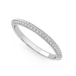 1.50 Carat Round Cut Eternity Lab Grown Diamond Gold Band - Image 5