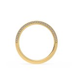 1.50 Carat Round Cut Eternity Lab Grown Diamond Gold Band - Image 3