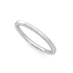 1.00 Carat Round Cut Eternity Lab Grown Diamond Gold Band - Image 5