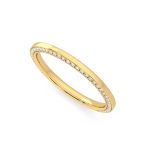 1.00 Carat Round Cut Eternity Lab Grown Diamond Gold Band - Image 2