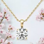 2.50  Cut Solitaire Lab Grown Diamond Gold Pendant