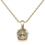 2.50  Cut Solitaire Lab Grown Diamond Gold Pendant - Image 4