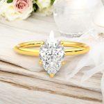 2.00 Carat Pear Cut Lab Grown Diamond Solitaire Ring