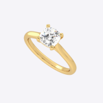 2.00 Carat Cushion Cut Lab Grown Diamond Gold Ring - Image 2