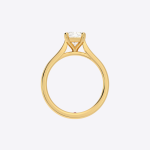 2.00 Carat Cushion Cut Lab Grown Diamond Gold Ring - Image 3