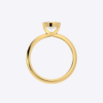 Bezel Cushion Setting Lab Grown Diamond Ring - Image 3