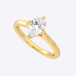 Pear Bezel Lab Grown Diamond Ring - Image 2